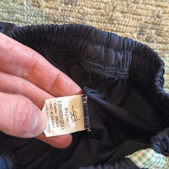 Set Athleisure Nathan Short- Navy & Green Mini Gingham size 6 - Picture 5 of 6